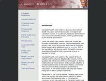 Tablet Screenshot of canadian-healthcare.org